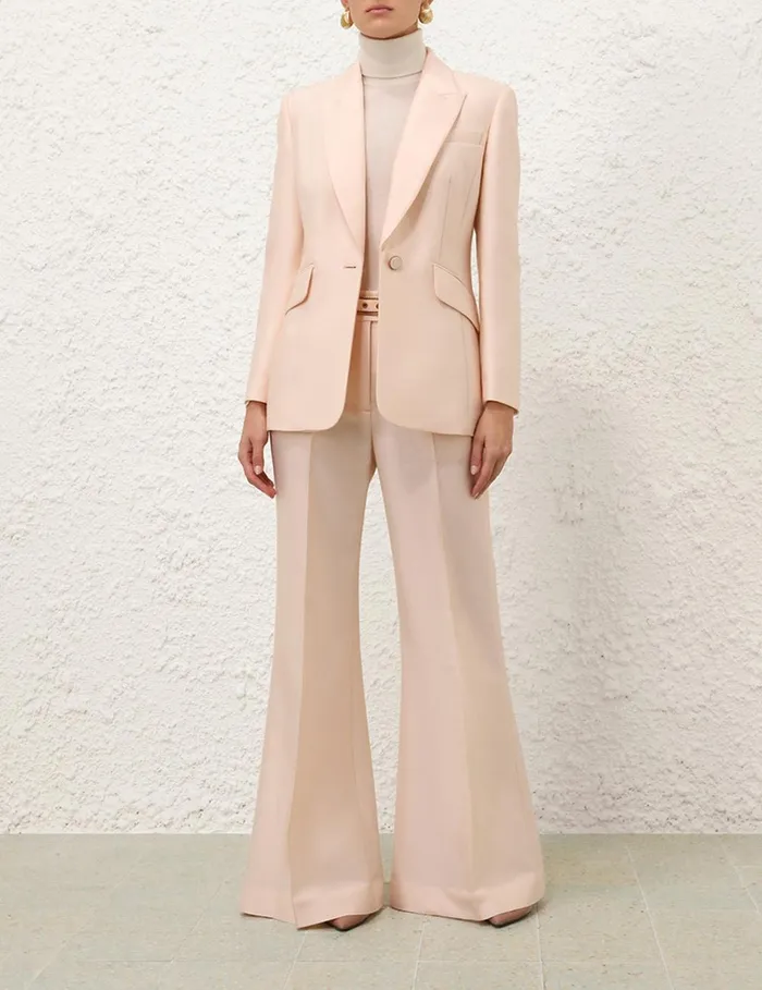 Women Shorts and Pants Zimmermann Eden Wide Leg Pant Macadamia