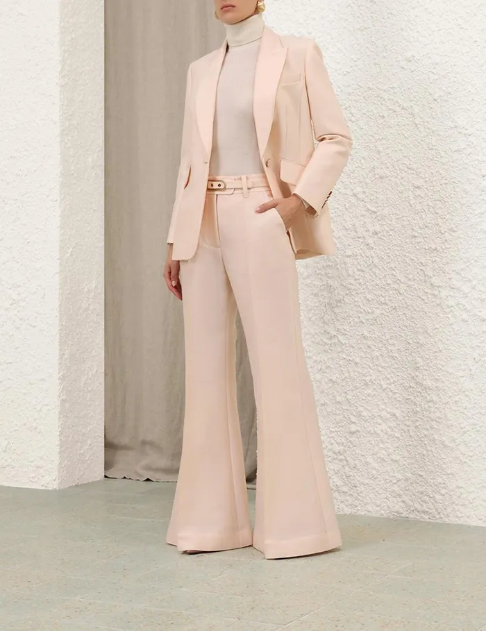 Women Shorts and Pants Zimmermann Eden Wide Leg Pant Macadamia