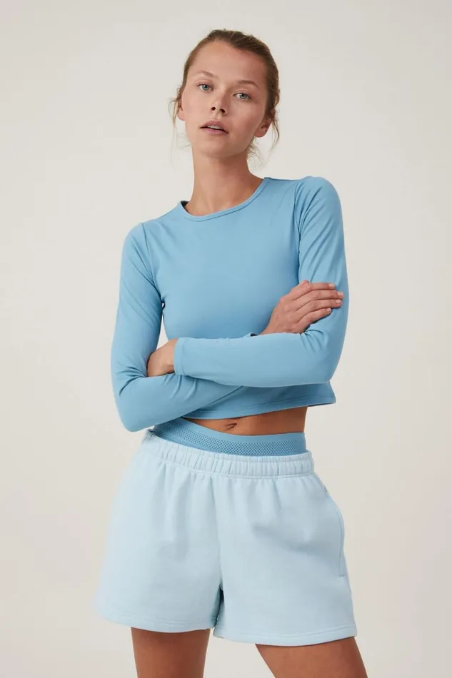 Women Shorts Cotton On Plush Essential Gym Short Starlight Cloud Women Shorts Cotton On Plush Essential Gym Short Starlight Cloud