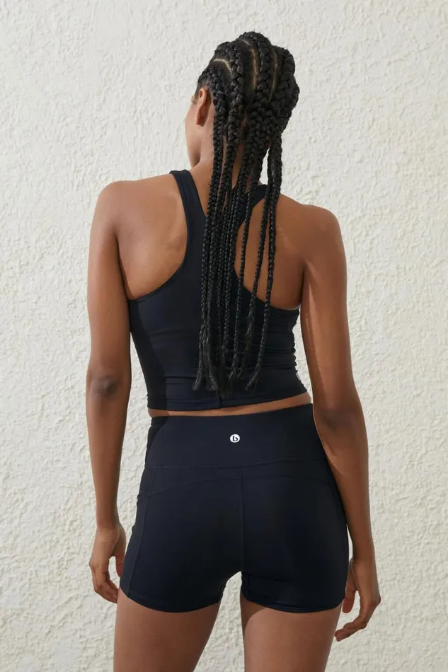 Women Shorts Cotton On Ultra Luxe Mesh Shortie Short Black