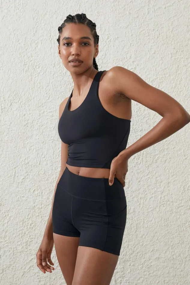 Women Shorts Cotton On Ultra Luxe Mesh Shortie Short Black