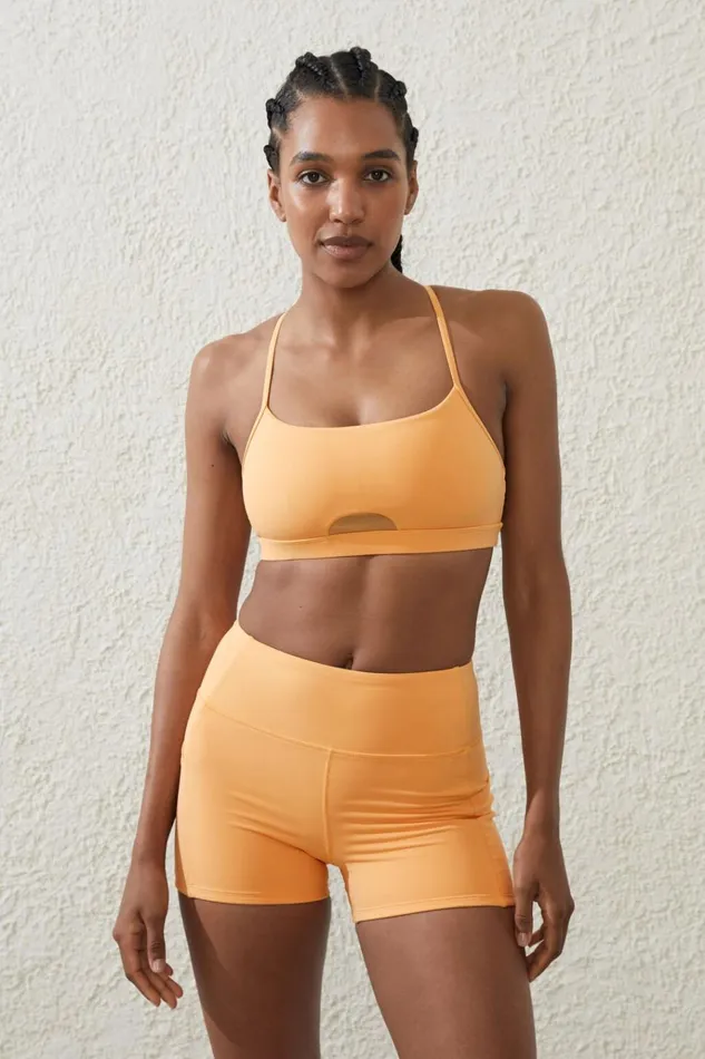 Women Shorts Cotton On Ultra Luxe Mesh Shortie Short Peachy Dream