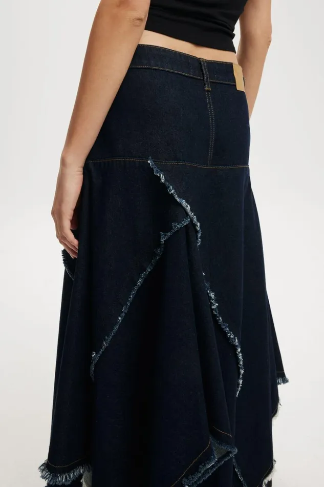 Women Skirts Cotton On Harper Denim Midi Skirt Indigo
