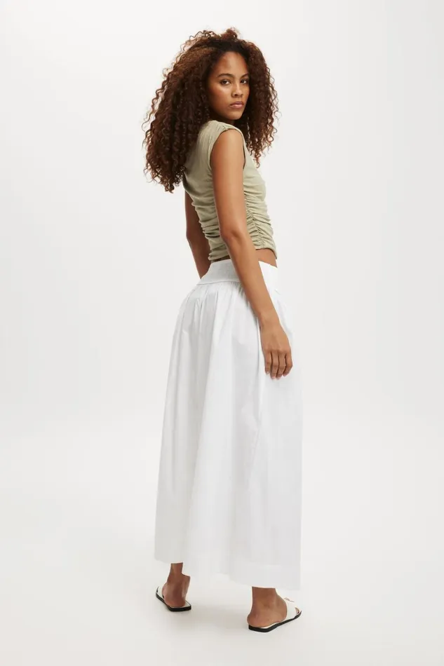 Women Skirts Cotton On Vinnie VWaist Maxi Skirt White