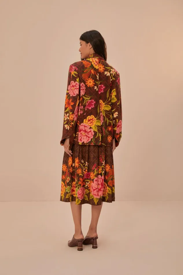 Women Skirts Farm Rio Brown Charming Garden Midi Skirt
