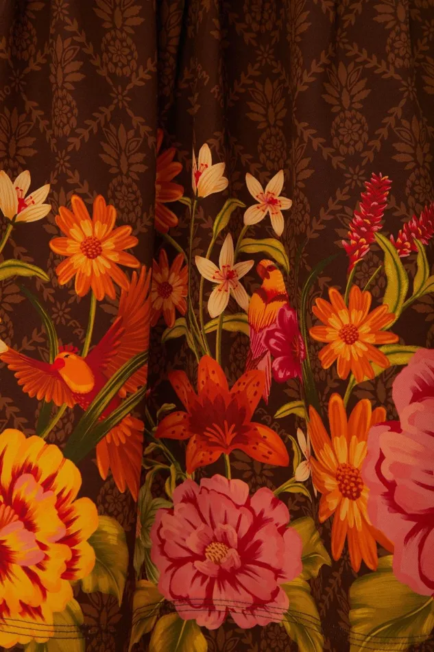 Women Skirts Farm Rio Brown Charming Garden Midi Skirt