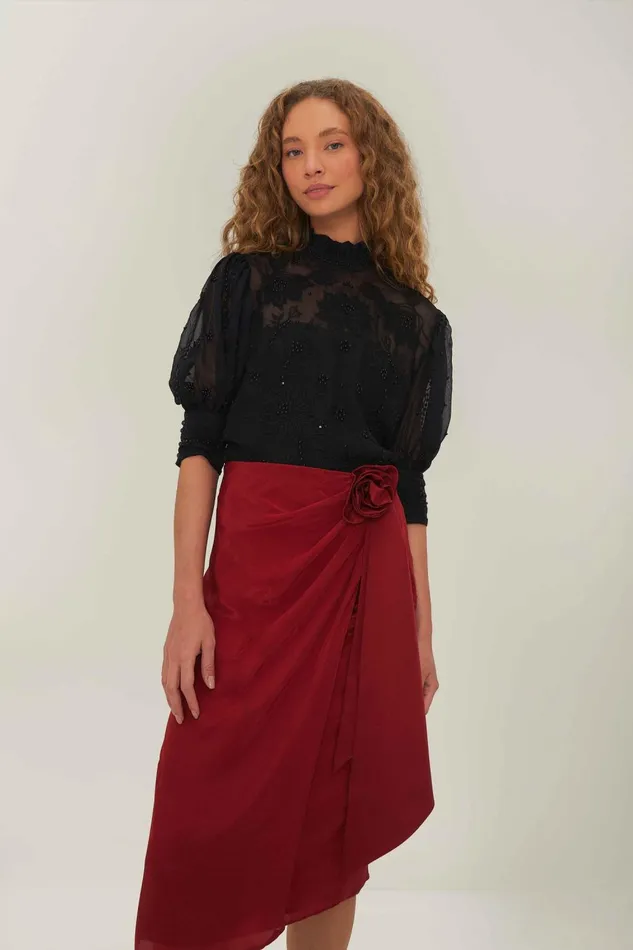 Women Skirts Farm Rio Red Midi Skirt