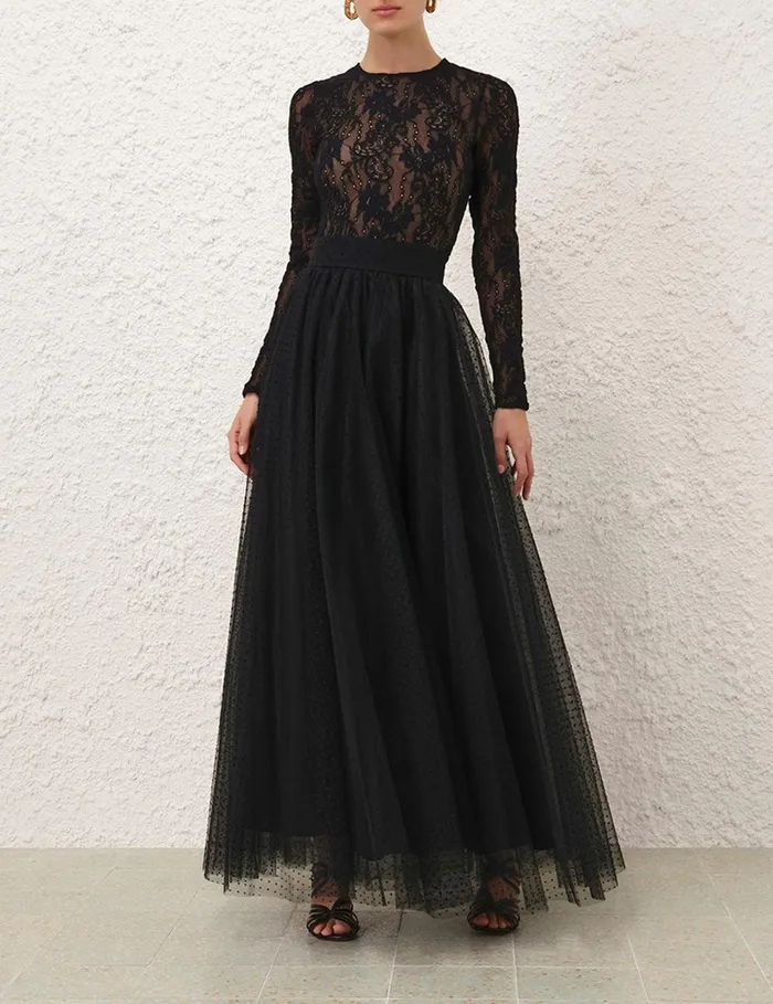 Women Skirts Zimmermann Tulle Skirt Black