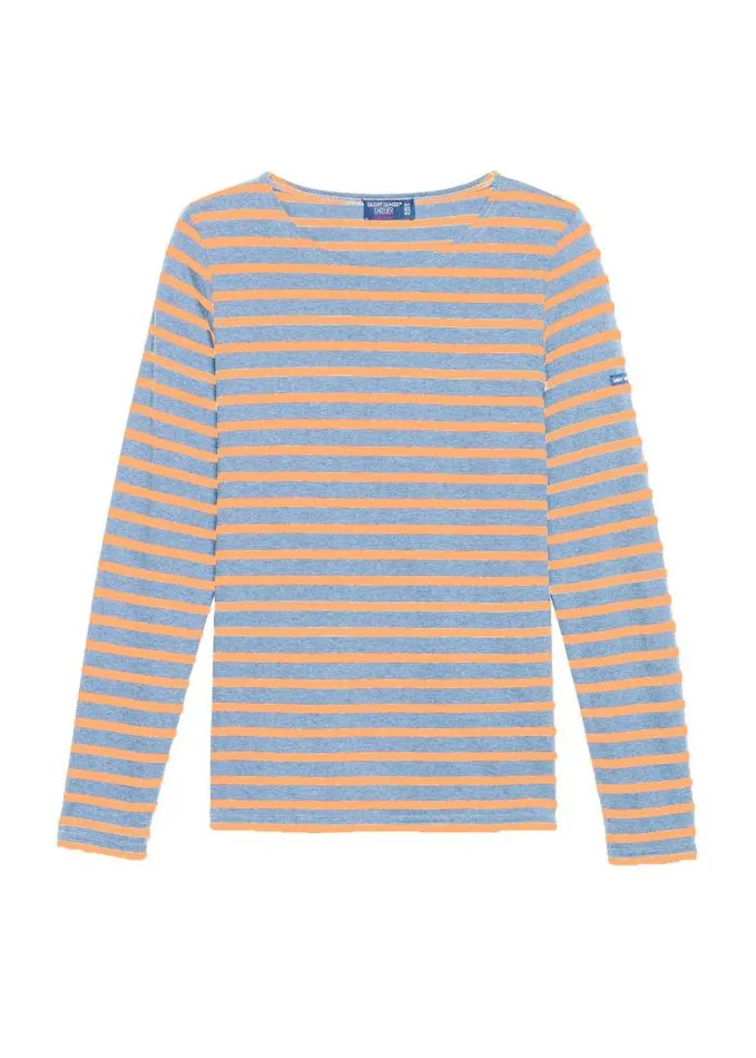 Women Summer Collection Saint James MINQUIDAME Denim Neon Orange