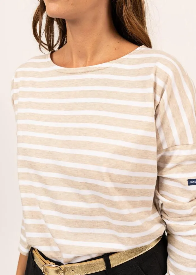 Women Summer Collection Saint James MINQUIERS DROP II Oatmeal White