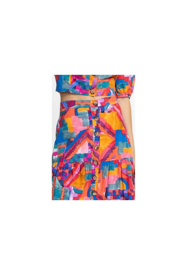 Women Summer Daydream Poplin Skirt Summer Daydream Johnny Was Bottoms