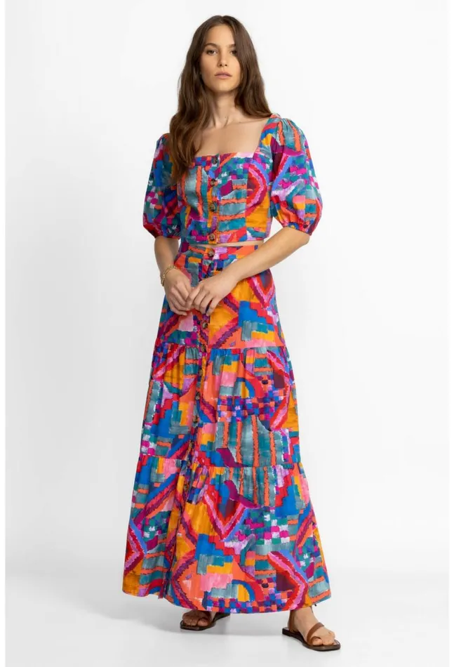 Women Summer Daydream Poplin Skirt Summer Daydream Johnny Was Bottoms