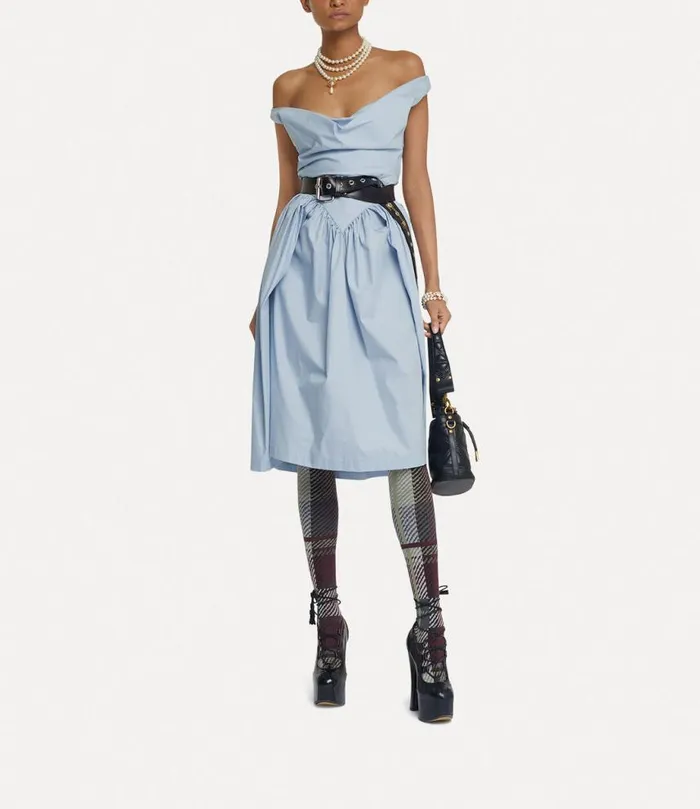 Women Sunday Dress Blue Vivienne Westwood Dresses Women Sunday Dress Blue Vivienne Westwood Dresses