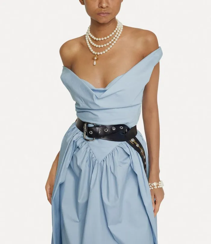 Women Sunday Dress Blue Vivienne Westwood Dresses Women Sunday Dress Blue Vivienne Westwood Dresses