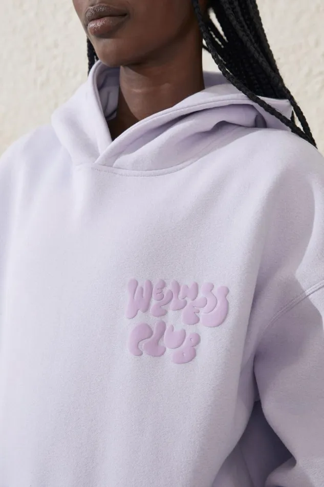 Women Sweats and Hoodies Cotton On Plush Premium Graphic Hoodie Lilac Lightbhwc Wellness Club Women Sweats and Hoodies Cotton On Plush Premium Graphic Hoodie Lilac Lightbhwc Wellness Club