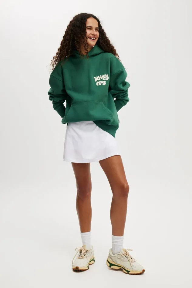 Women Sweats and Hoodies Cotton On Plush Premium Graphic Hoodie Sporty Greenbhwc Wellness Club Women Sweats and Hoodies Cotton On Plush Premium Graphic Hoodie Sporty Greenbhwc Wellness Club