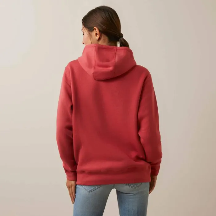 Women Sweatshirts and Hoodies Ariat Ariat Logo Hoodie Cardinal Women Sweatshirts and Hoodies Ariat Ariat Logo Hoodie Cardinal