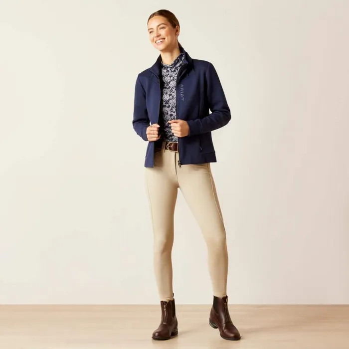 Women Sweatshirts and Hoodies Ariat Bess Full Zip Sweatshirt Navy Eclipse