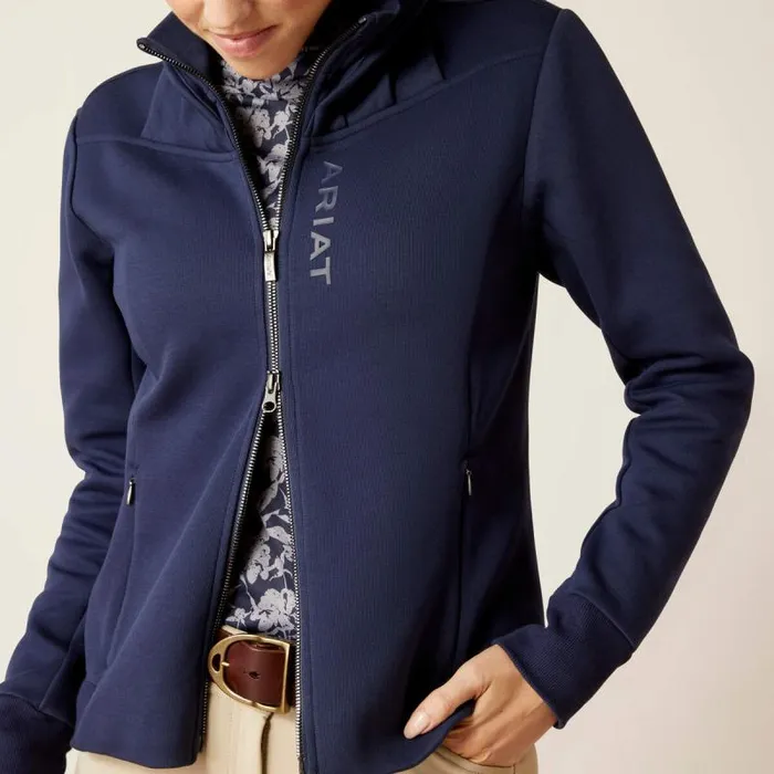 Women Sweatshirts and Hoodies Ariat Bess Full Zip Sweatshirt Navy Eclipse