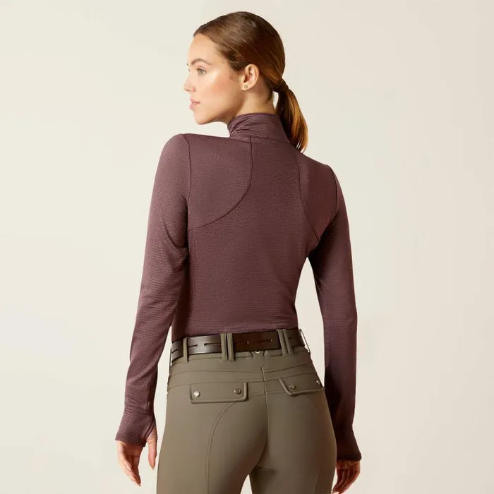Women TShirts and Tops Ariat Gridwork 14 Zip Baselayer Huckleberry Women TShirts and Tops Ariat Gridwork 14 Zip Baselayer Huckleberry