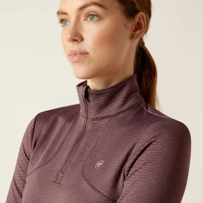 Women TShirts and Tops Ariat Gridwork 14 Zip Baselayer Huckleberry Women TShirts and Tops Ariat Gridwork 14 Zip Baselayer Huckleberry