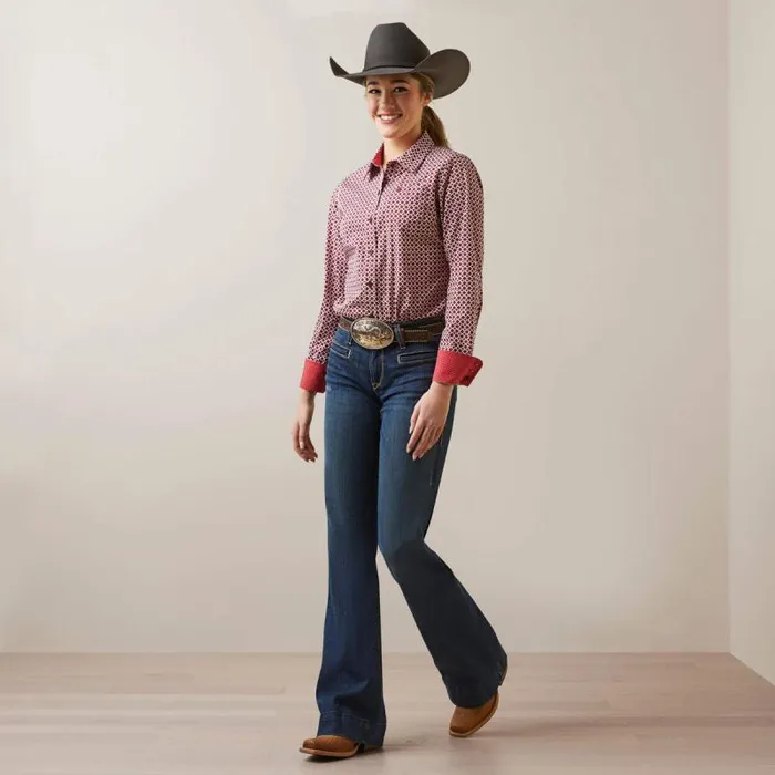 Women TShirts and Tops Ariat Kirby Stretch Shirt Raleigh Geo Women TShirts and Tops Ariat Kirby Stretch Shirt Raleigh Geo