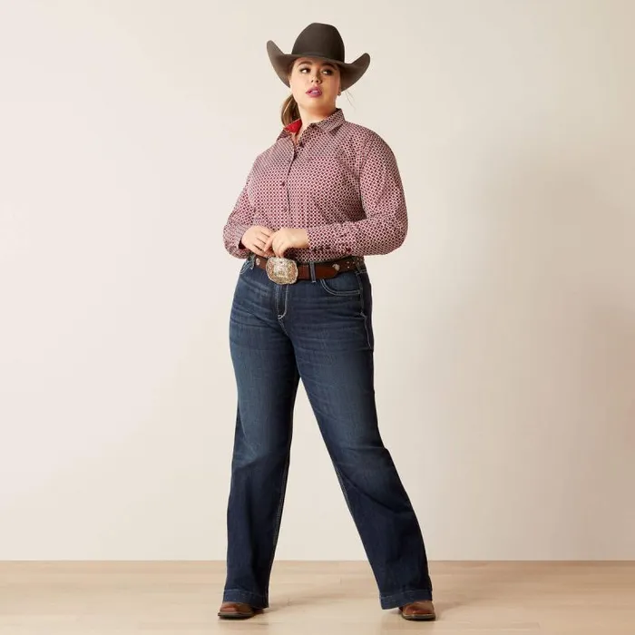 Women TShirts and Tops Ariat Kirby Stretch Shirt Raleigh Geo Women TShirts and Tops Ariat Kirby Stretch Shirt Raleigh Geo