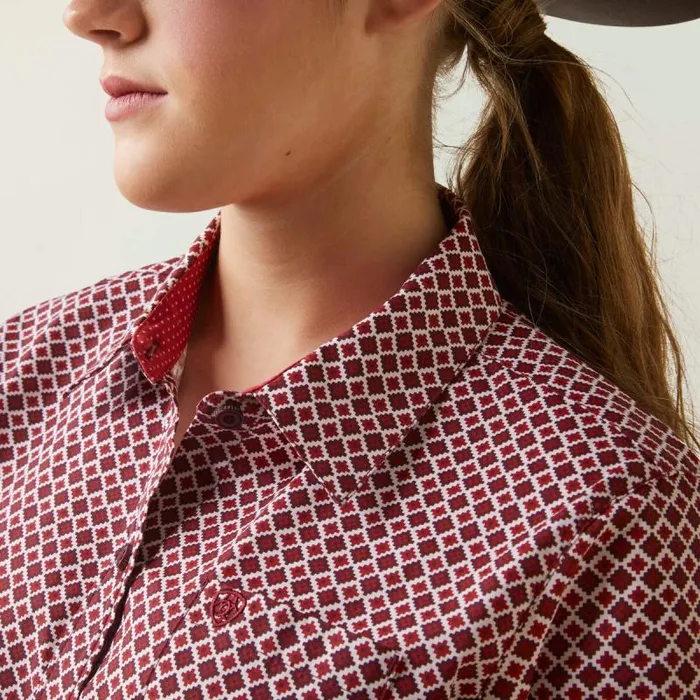 Women TShirts and Tops Ariat Kirby Stretch Shirt Raleigh Geo Women TShirts and Tops Ariat Kirby Stretch Shirt Raleigh Geo