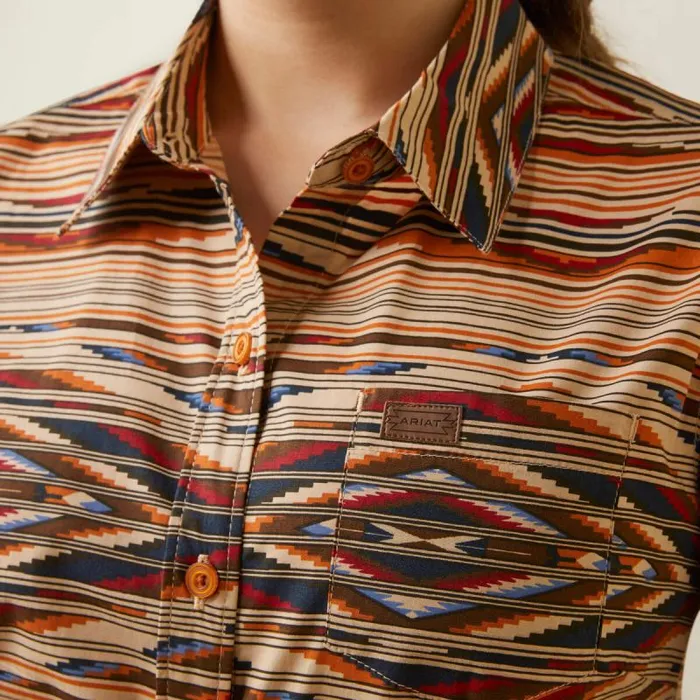 Women TShirts and Tops Ariat Kirby Stretch Shirt Sunset Saltillo Women TShirts and Tops Ariat Kirby Stretch Shirt Sunset Saltillo