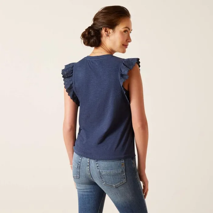 Women TShirts and Tops Ariat Ludlow Top Navy Women TShirts and Tops Ariat Ludlow Top Navy