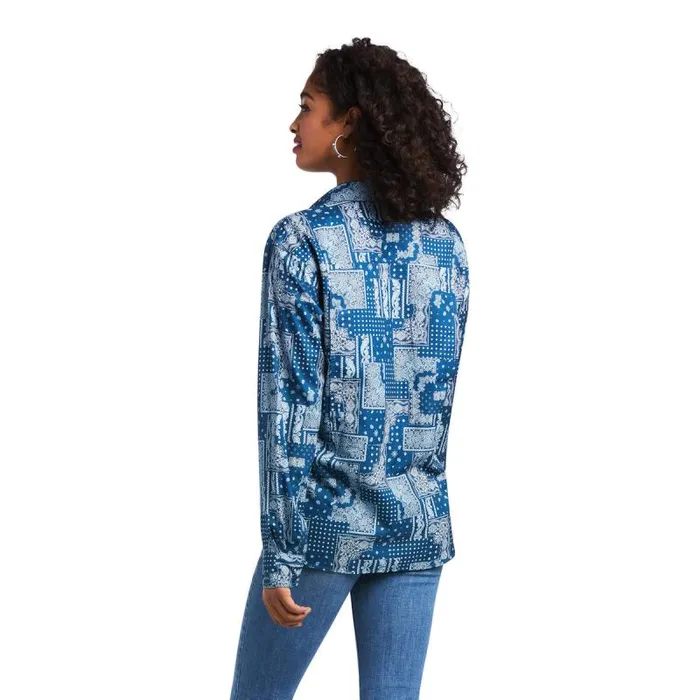 Women TShirts and Tops Ariat Outbound VentTEK Stretch Shirt Tile Paisley