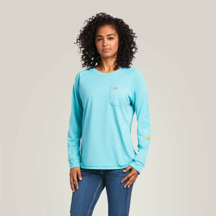 Women TShirts and Tops Ariat Rebar Heat Fighter TShirt Meadowbrook