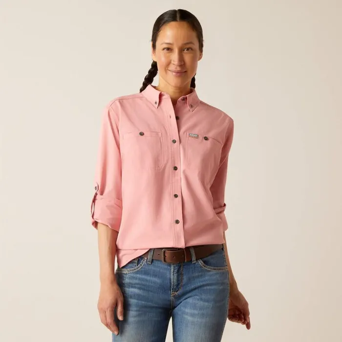 Women TShirts and Tops Ariat Rebar Made Tough 360 AirFlow DuraStretch Work Shirt Mauveglow Women TShirts and Tops Ariat Rebar Made Tough 360 AirFlow DuraStretch Work Shirt Mauveglow