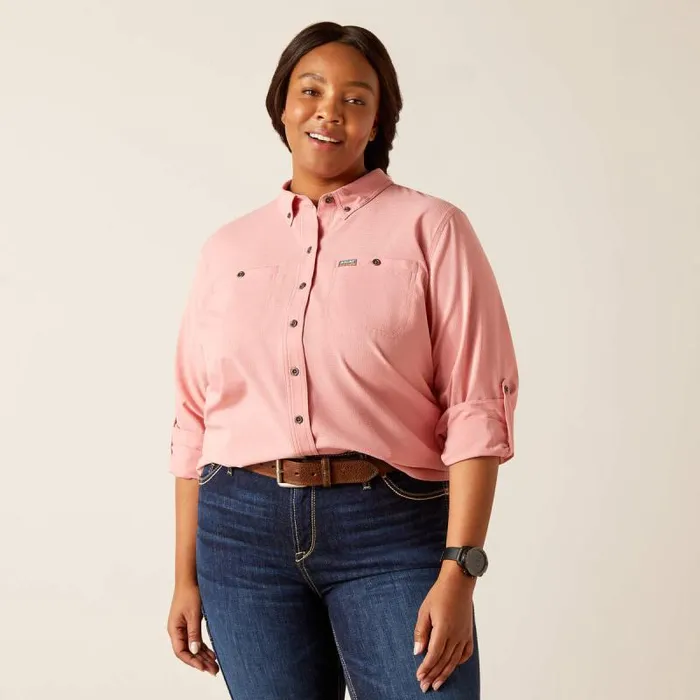 Women TShirts and Tops Ariat Rebar Made Tough 360 AirFlow DuraStretch Work Shirt Mauveglow Women TShirts and Tops Ariat Rebar Made Tough 360 AirFlow DuraStretch Work Shirt Mauveglow