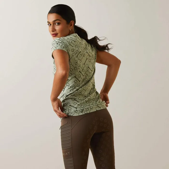 Women TShirts and Tops Ariat Snaffle TShirt Basil Heather Women TShirts and Tops Ariat Snaffle TShirt Basil Heather