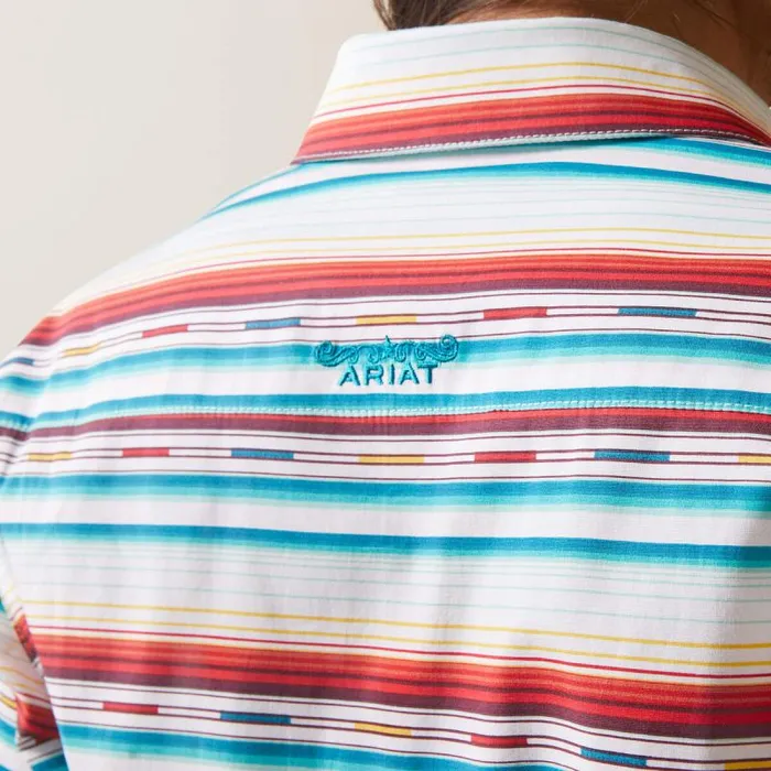 Women TShirts and Tops Ariat Wrinkle Resist Team Kirby Stretch Shirt Rosa Serape