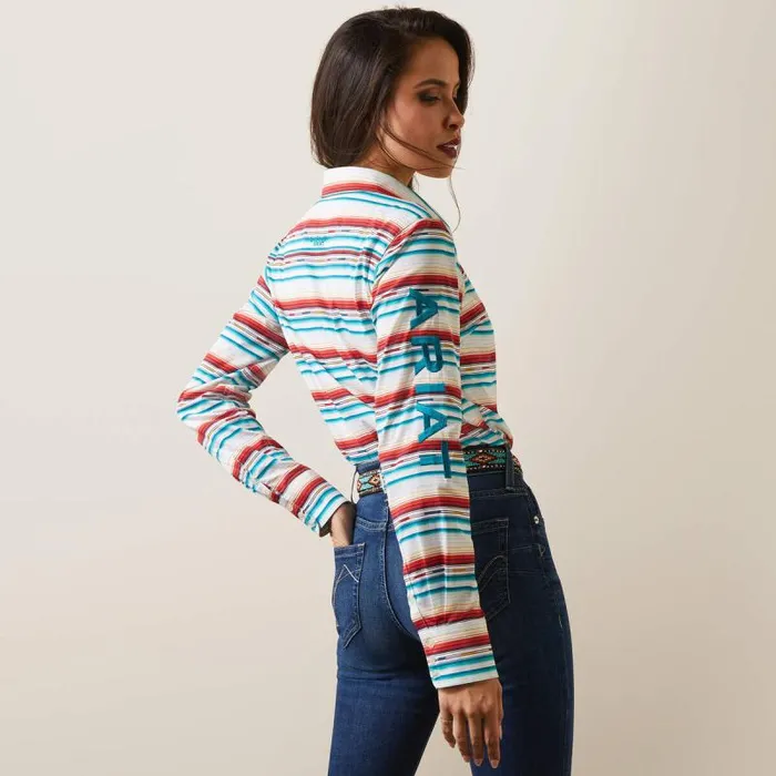 Women TShirts and Tops Ariat Wrinkle Resist Team Kirby Stretch Shirt Rosa Serape