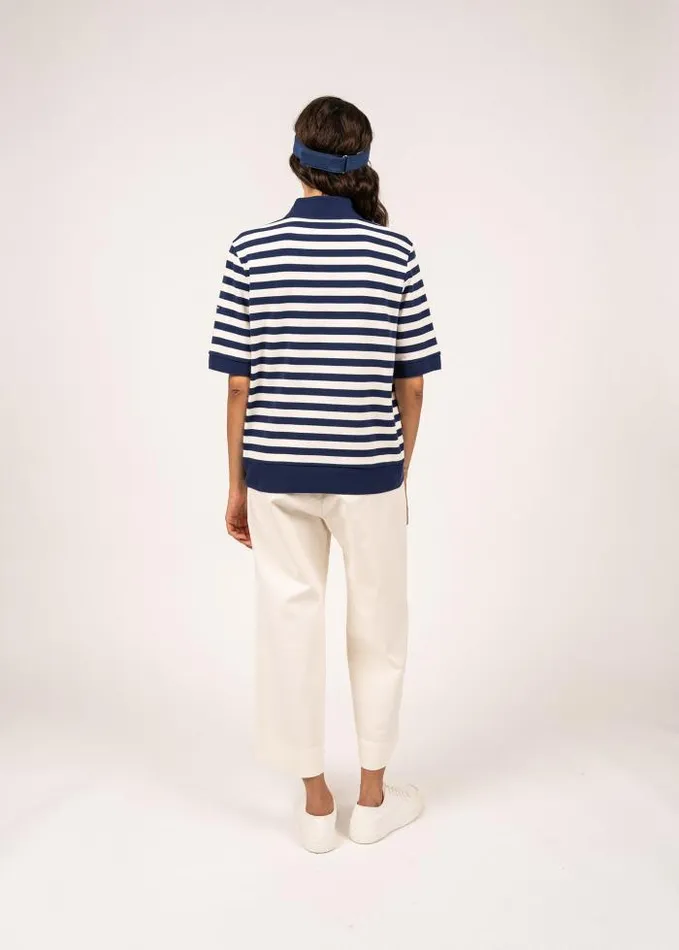 Women TShirts and Tops Saint James CAROLA Indigo Ivory