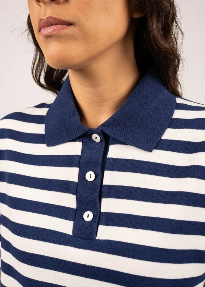 Women TShirts and Tops Saint James CAROLA Indigo Ivory
