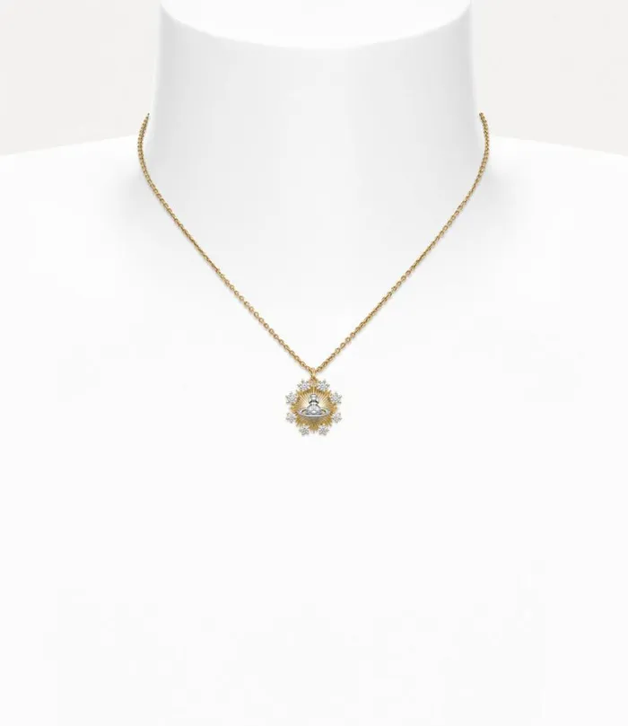 Women Tara Pendant Necklace Goldplatinumwhitecz Vivienne Westwood Necklaces