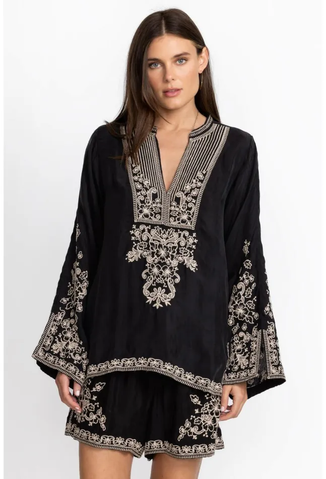 Women Tempest Blouse Black Johnny Was Tops