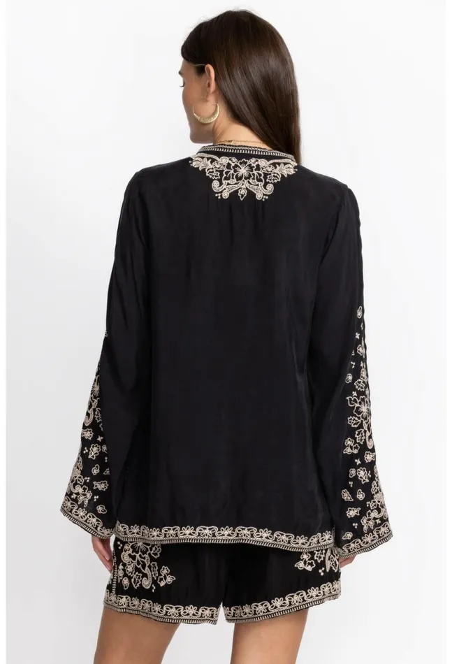Women Tempest Blouse Black Johnny Was Tops