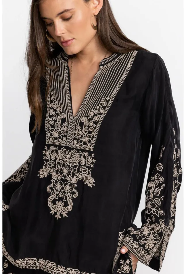 Women Tempest Blouse Black Johnny Was Tops