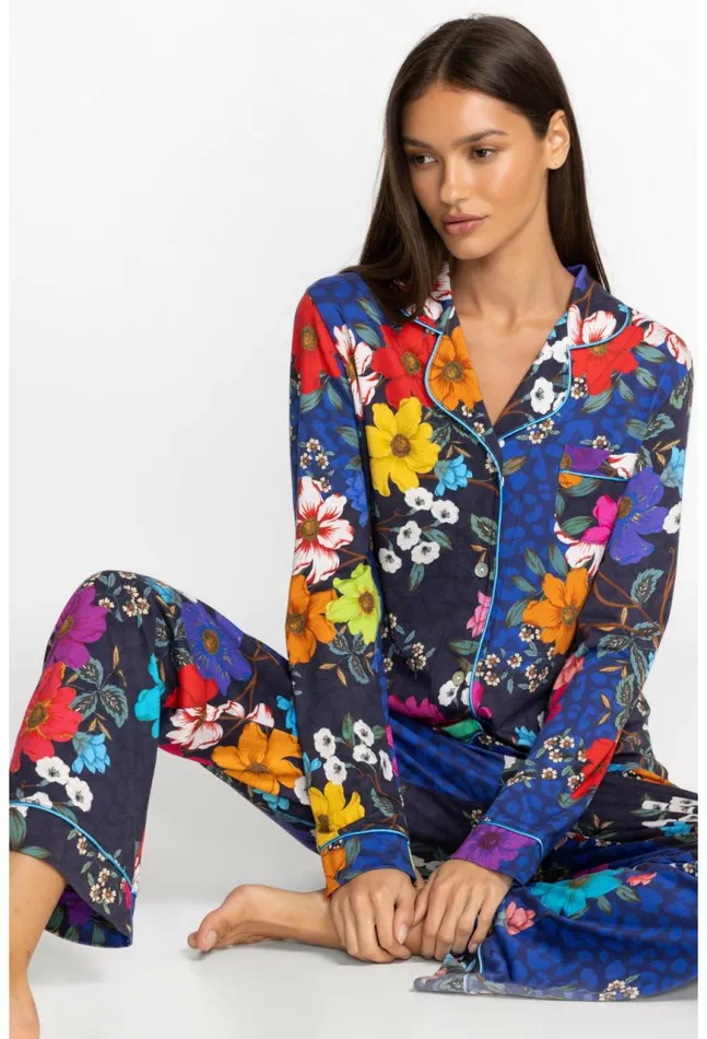 Women The Carly Pj Set Dreamer Noir Johnny Was Sleepwear