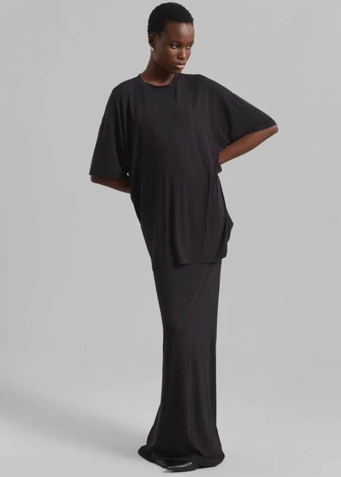 Women The Frankie Shop Ella Maxi Skirt 8211 Dark Plum Dark Plum