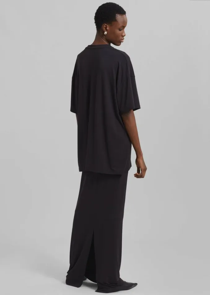 Women The Frankie Shop Ella Maxi Skirt 8211 Dark Plum Dark Plum
