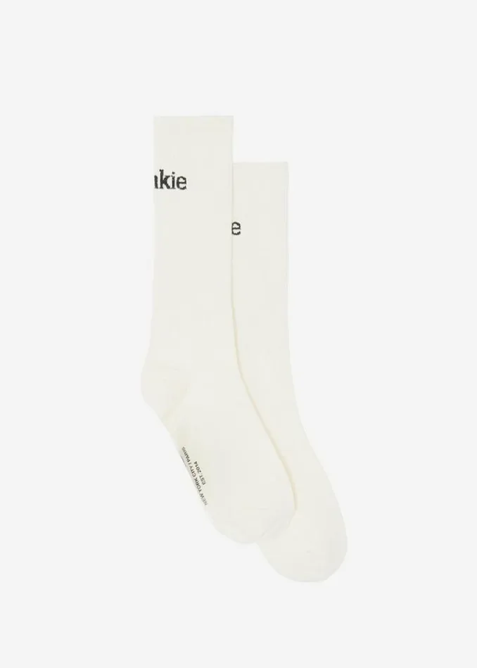 Women The Frankie Shop Frankie In English Ribbed Socks 8211 Vanilla Vanilla
