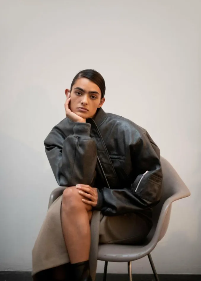 Women The Frankie Shop Gae Faux Leather Cropped Bomber 8211 Charcoal Charcoal