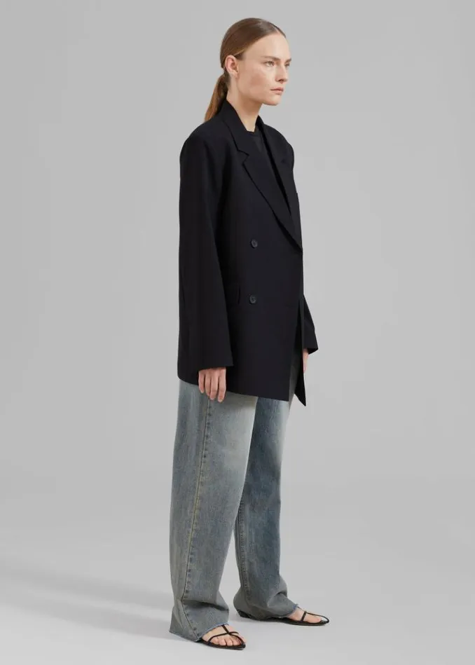 Women The Frankie Shop Girona Open Back Blazer 8211 Black Black