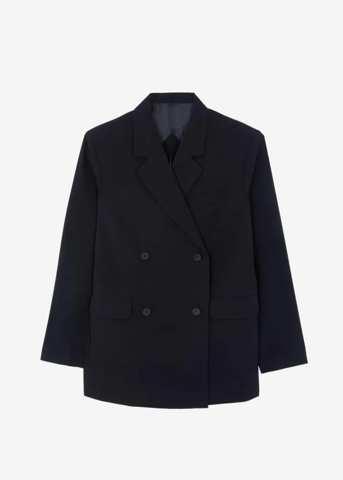 Women The Frankie Shop Girona Open Back Blazer 8211 Black Black